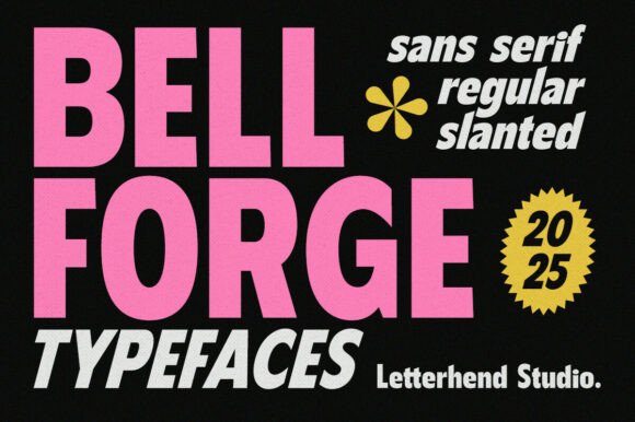 Bellforge: A Bold Sans Serif Typeface for Editorial Impact