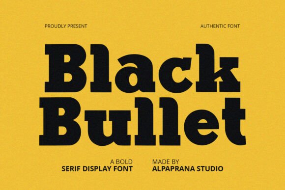 Black Bullet: The Bold Font for Impactful Digital Campaigns
