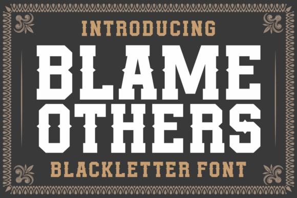 Blame Others: A Bold Font for Crafters and Product Creators