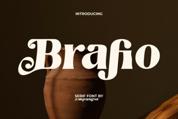 Brafio: A Bold Serif Font for Crafters and Product Creators