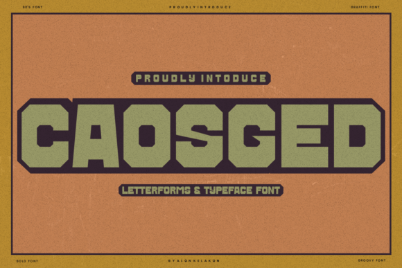 Caosged: A Bold Retro Sans Serif for Digital Impact