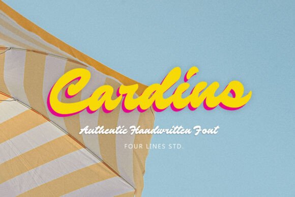 Cardins: A Bold Script Font for Digital Headlines