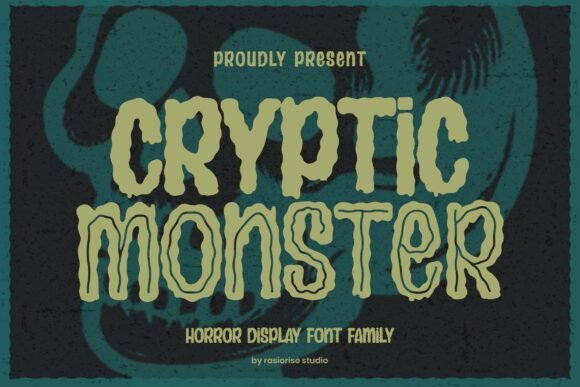 Cryptic Monster: A Horror Cartoon Font That Grabs Attention