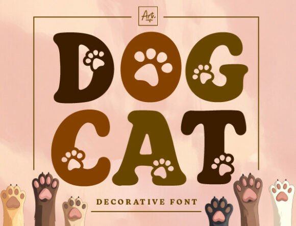 Dog Cat: A Playful Display Font for Pet-Loving Editorial Projects