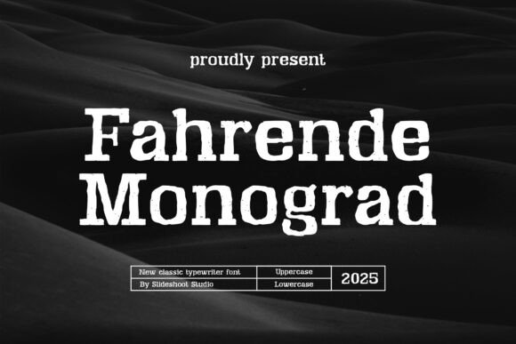 Fahrende Monograd: A Vintage Serif Font That Sells