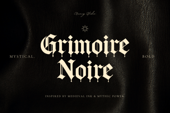 Grimoire Noir: A Gothic Blackletter Font for Bold Digital Branding