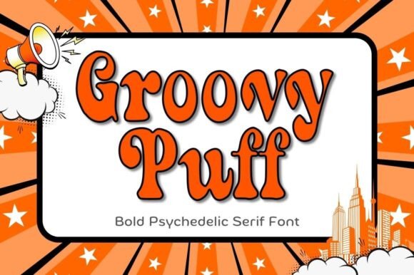 Groovy Puff: A Serif Font That Anchors Editorial Personality