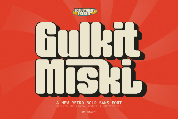 Gulkit Miski: A Retro Sans Serif That Feels Like Home