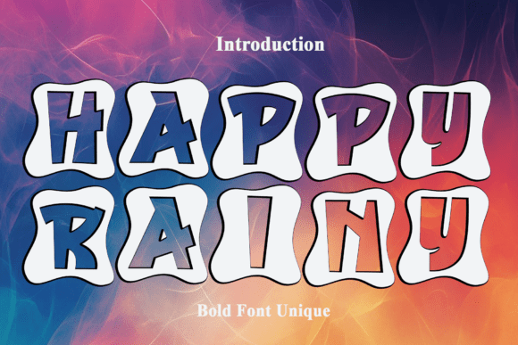 Happy Rainy: A Playful Font for Bold Branding