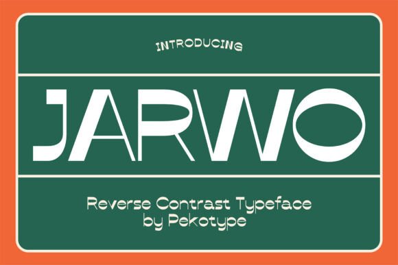 Jarwo: A Bold, Retro Sans Serif Font for Small Business Branding