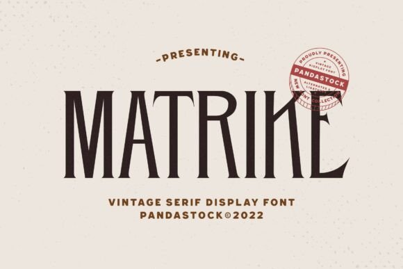 Matrike: A Bold Serif Font for Digital Headlines & Brand Identity
