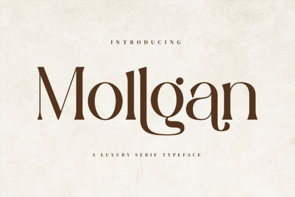Mollgan: A Playfully Nostalgic Serif Font for Editorial Design