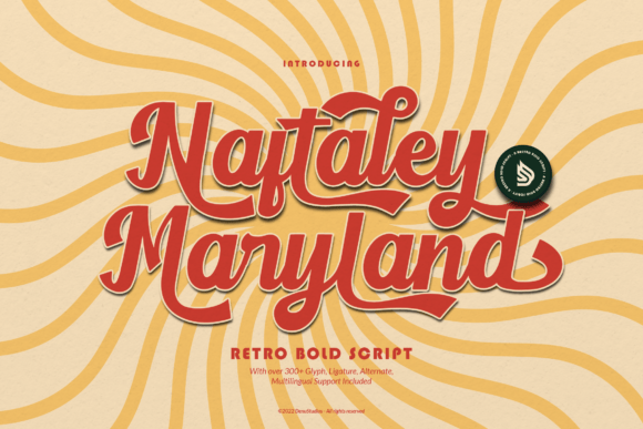 Naftaley Maryland: A Retro Script Font That Elevates Web Headlines