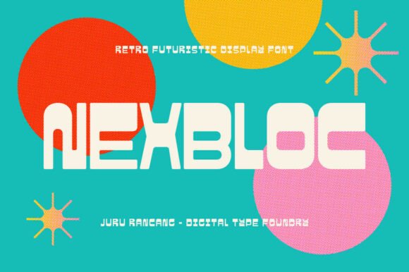 Nexbloc: A Bold, Retro-Futuristic Font for Small Business Branding