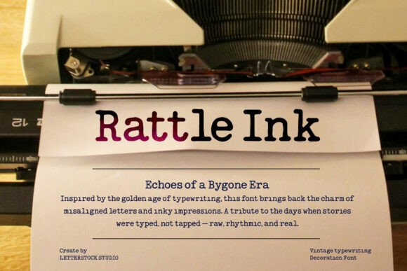 Rattle Ink: A Vintage Serif Font That Builds Brand Recognition