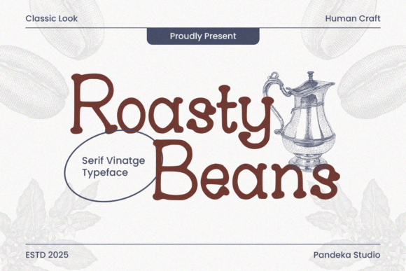 Roasty Beans: A Retro Serif Font for Scroll-Stopping Brand Content
