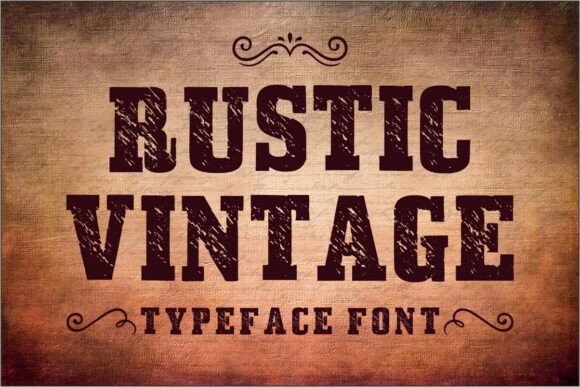 Rustic Vintage Font for Handmade Brands