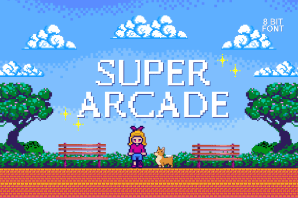 Super Arcade Font: A Playful Display Typeface for Digital Branding
