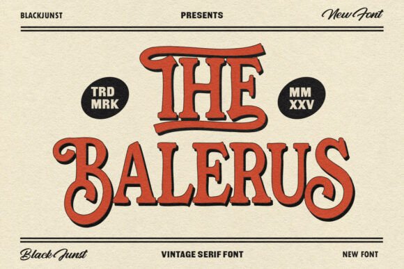 The Balerus: A Bold Serif Font for Scroll-Stopping Marketing