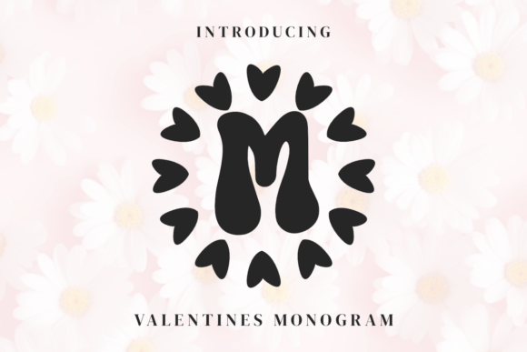 Valentines Monogram: A Playful Decorative Font for Heartfelt Branding