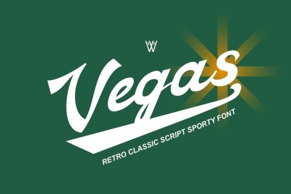 Vegas Font: Bold, Nostalgic & Perfect for Small Business Branding
