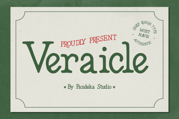 Veraicle: A Vintage Serif That Anchors Real Branding Work