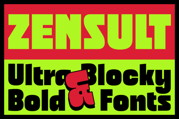 Zensult: A Bold Sans Serif Font for Campaign Clarity