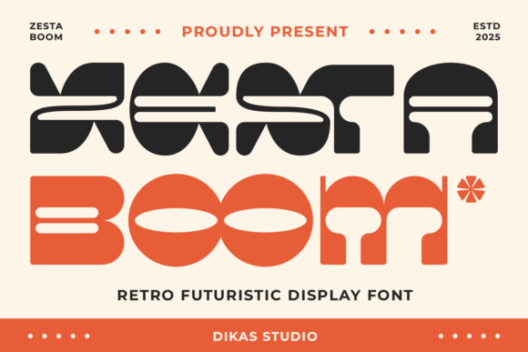 Zetsaboom: A Bold Retro Font That Makes Handmade Products Pop